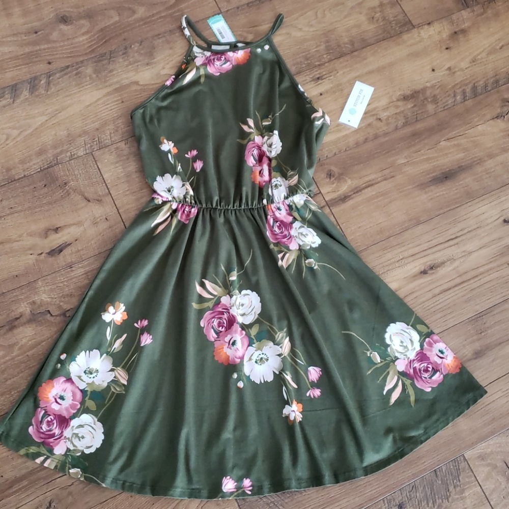 French Grey Tula Brushes Knit Dress